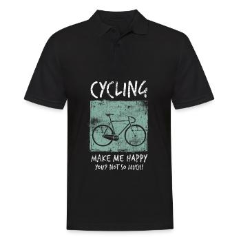 Racer - Men's Polo Shirt - black - Front - Kai (181cm)