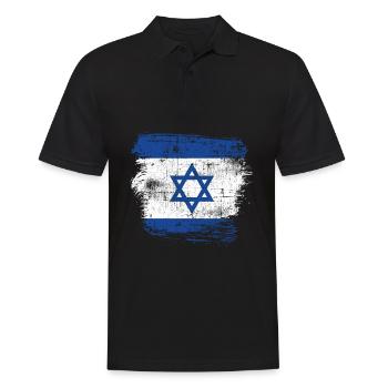 Drapeau d’Israël - Polo Homme - noir - Devant - Kai (181cm)
