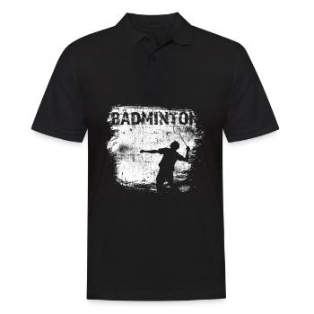 Badminton - Männer Poloshirt - Schwarz - Vorne - Kai (181cm)