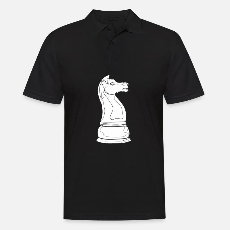 Schach - Männer Poloshirt - Schwarz