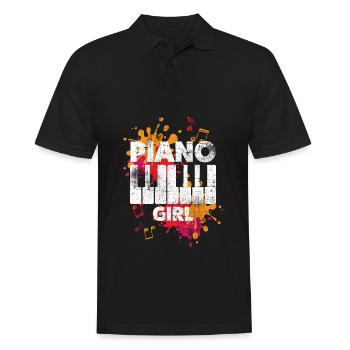 Piano fille - Polo Homme - noir - Devant - Kai (181cm)