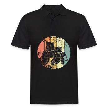 Fauteuil roulant rétro - Polo Homme - noir - Devant - Kai (181cm)