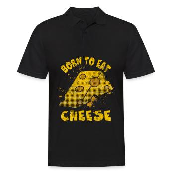 Cheese - Men's Polo Shirt - black - Front - Kai (181cm)