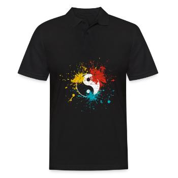 Yin Yang - Polo Homme - noir - Devant - Kai (181cm)