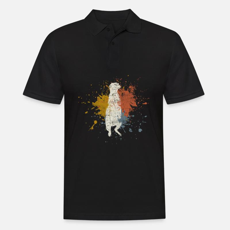suricates - Polo Homme - noir