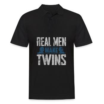 Papa jumeaux - Polo Homme - noir - Devant - Kai (181cm)