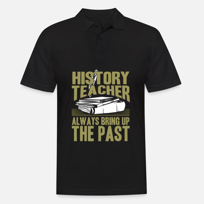 Geschichtslehrer Geschichte - Männer Poloshirt - Schwarz