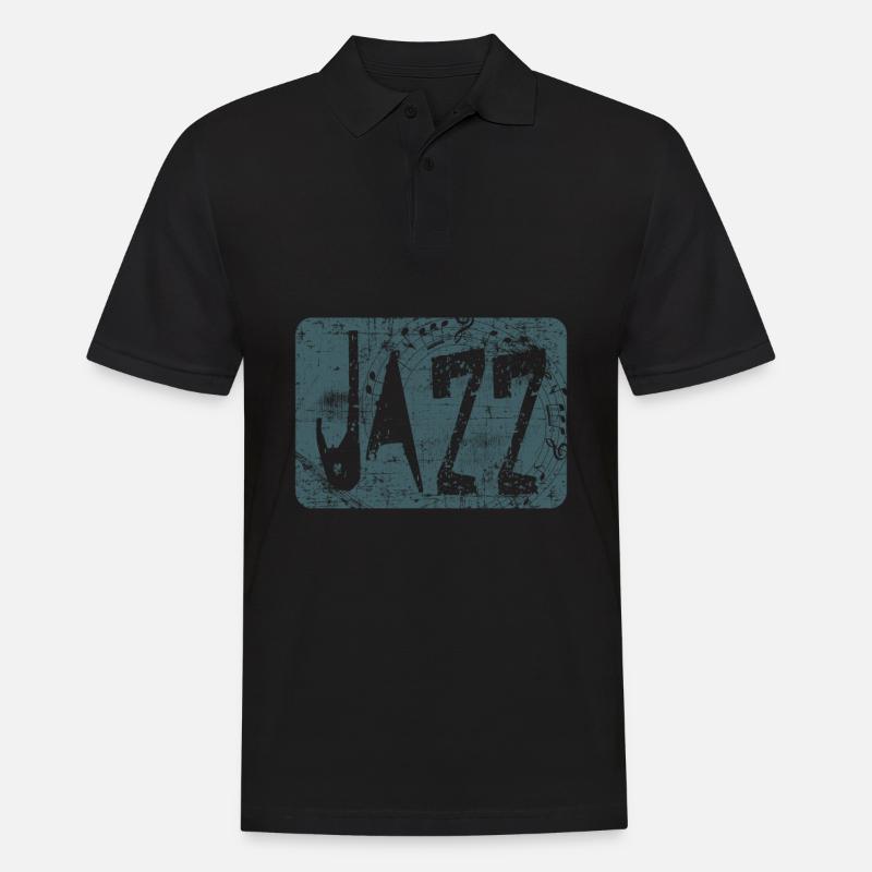Jazz - Männer Poloshirt - Schwarz