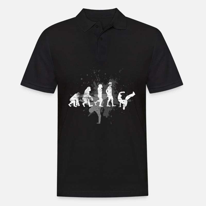 Breakdance Evolution - Men's Polo Shirt - black