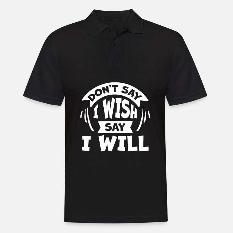 Selbstbewusstsein Motivation - Männer Poloshirt - Schwarz