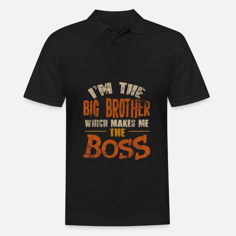 Großer Bruder - Männer Poloshirt - Schwarz