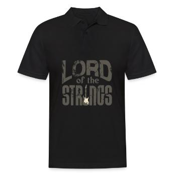 Guitar Lord of the strings - Men's Polo Shirt - black - Front - Kai (181cm)