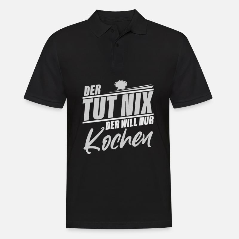 Kochen - Männer Poloshirt - Schwarz