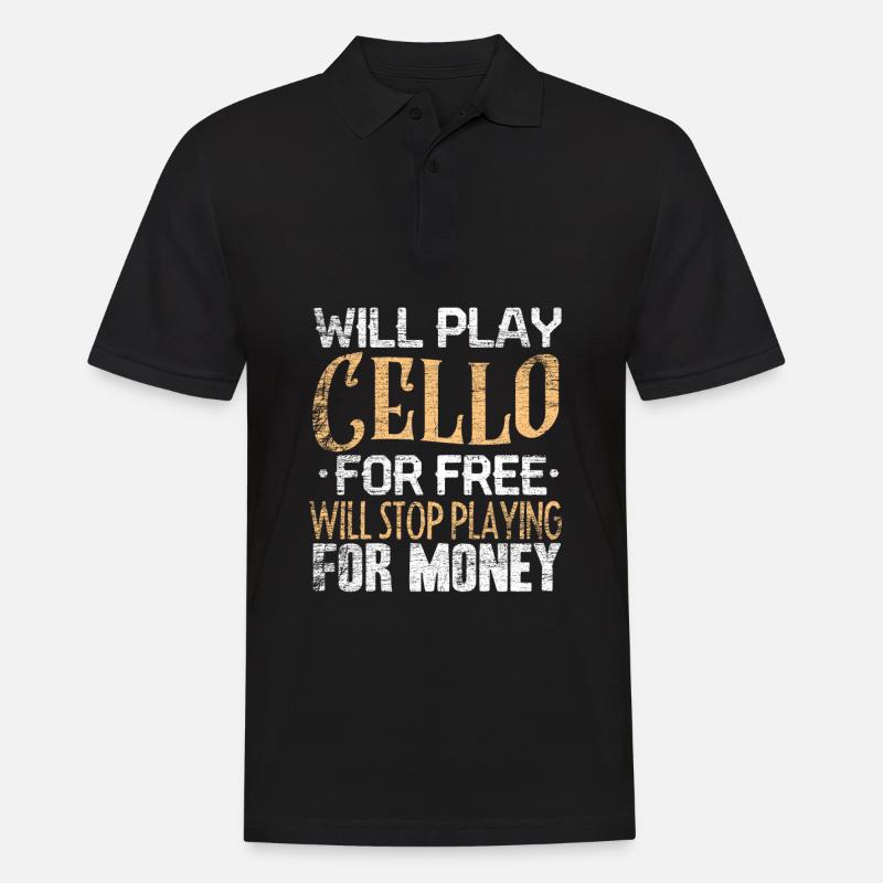 Cello - Männer Poloshirt - Schwarz