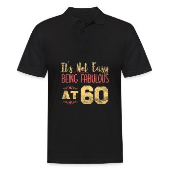 60e anniversaire - Polo Homme - noir - Devant - Kai (181cm)
