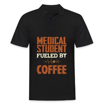 Doctor medicine student and coffee - Men's Polo Shirt - black - Front - Kai (181cm)