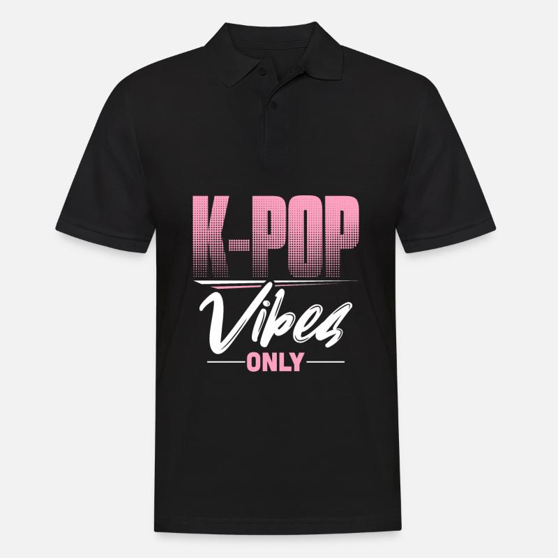 K-Pop - Männer Poloshirt - Schwarz