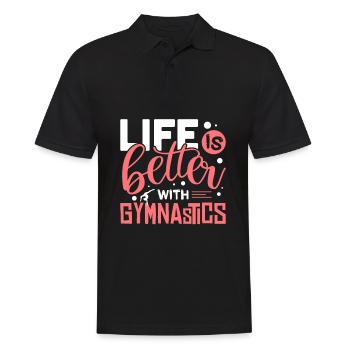 gymnastique - Polo Homme - noir - Devant - Kai (181cm)