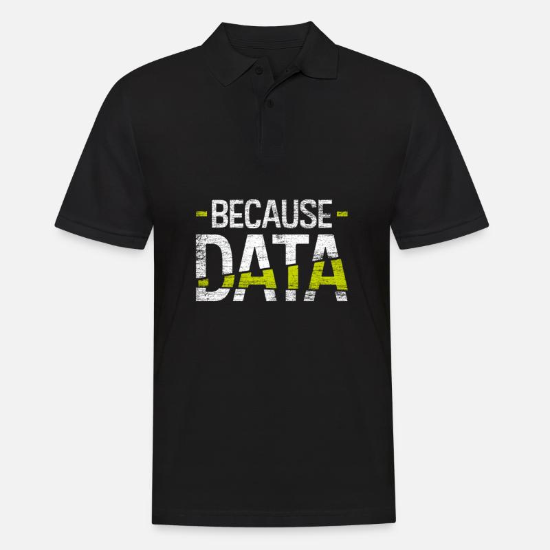 Daten Informatik - Männer Poloshirt - Schwarz