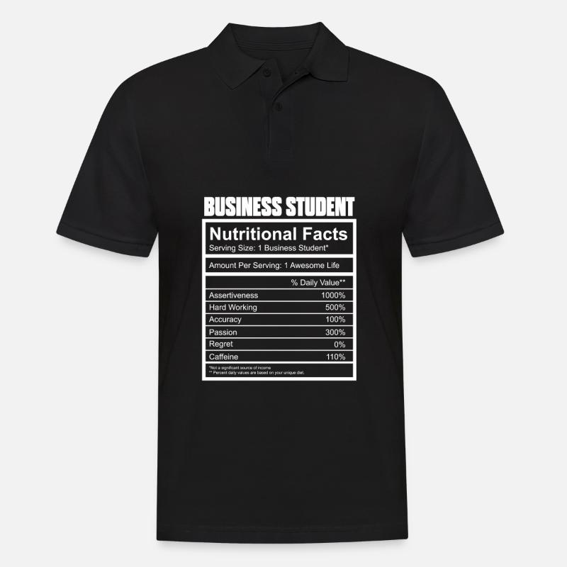 BWL Student - Männer Poloshirt - Schwarz