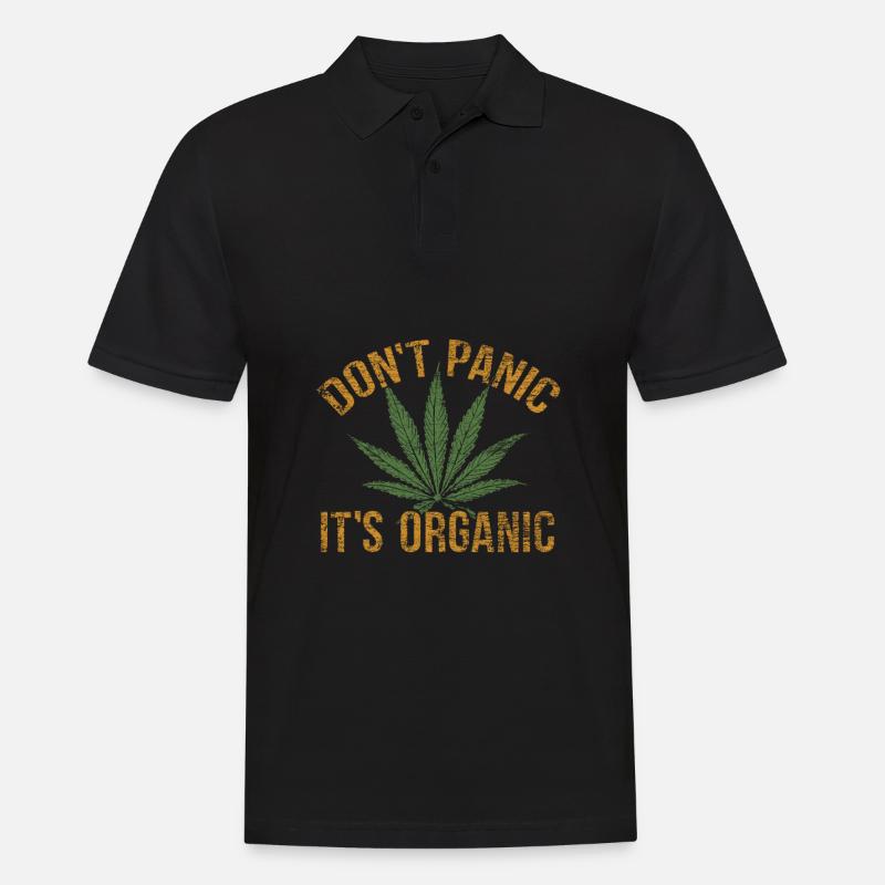 Cannabis - Männer Poloshirt - Schwarz