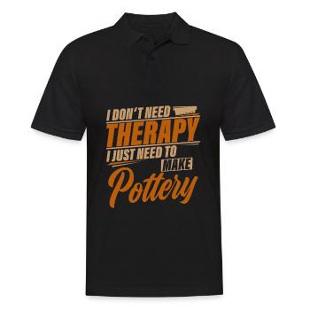 do pottery - Men's Polo Shirt - black - Front - Kai (181cm)