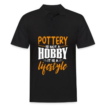 do pottery - Men's Polo Shirt - black - Front - Kai (181cm)