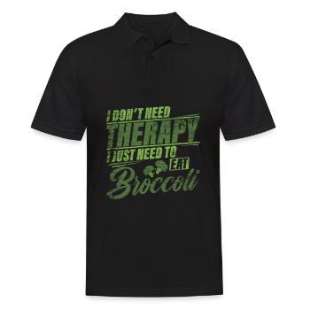 broccoli - Men's Polo Shirt - black - Front - Kai (181cm)