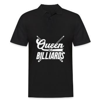 Billard - Männer Poloshirt - Schwarz - Vorne - Kai (181cm)