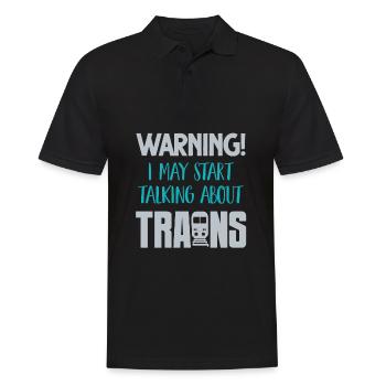 Züge - Männer Poloshirt - Schwarz - Vorne - Kai (181cm)