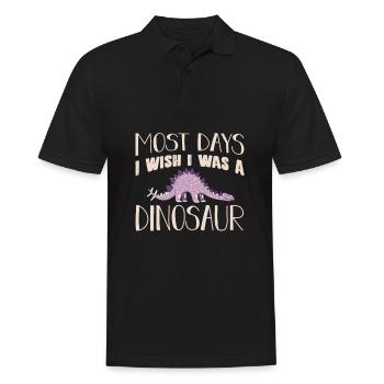 dinosaure - Polo Homme - noir - Devant - Kai (181cm)