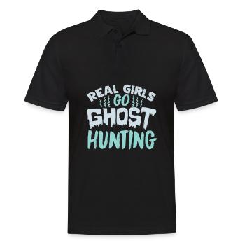 Hunting ghosts - Men's Polo Shirt - black - Front - Kai (181cm)