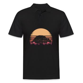 turtle - Men's Polo Shirt - black - Front - Kai (181cm)
