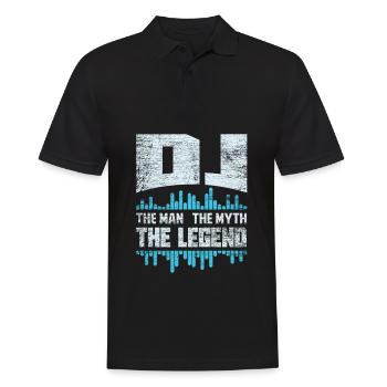 DJ disc-jockey - Polo Homme - noir - Devant - Kai (181cm)
