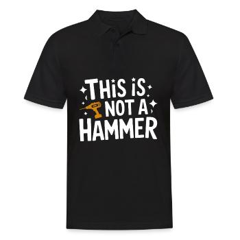 Funny DIY Handyman Repairman - Men's Polo Shirt - black - Front - Kai (181cm)