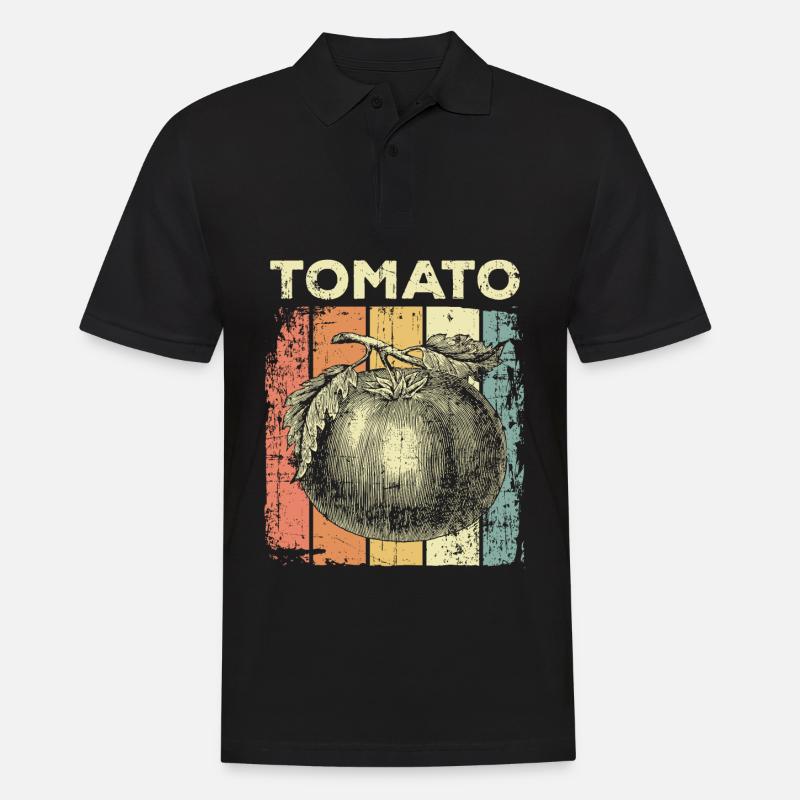 Tomate - Männer Poloshirt - Schwarz