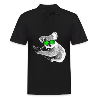 Koala Tierliebhaber Naturfans Sonnenbrille Musik K - Männer Poloshirt - Schwarz - Vorne - Kai (181cm)
