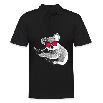 Koala Tierliebhaber Naturfans Sonnenbrille Musik K - Männer Poloshirt - Schwarz - Vorne - Kai (181cm)