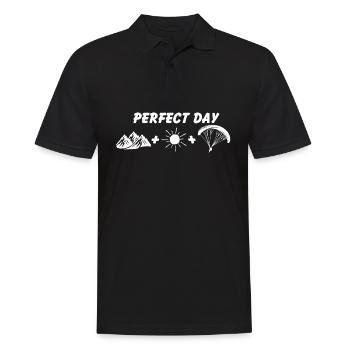 Journée parfaite - Parapente - Polo Homme - noir - Devant - Kai (181cm)