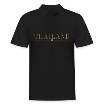 Ich liebe Thailand, Eleganz Stil Design T-Shirt - Männer Poloshirt - Schwarz - Vorne - Kai (181cm)