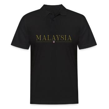 J’aime la Malaisie, T-shirt design de style élégance - Polo Homme - noir - Devant - Kai (181cm)