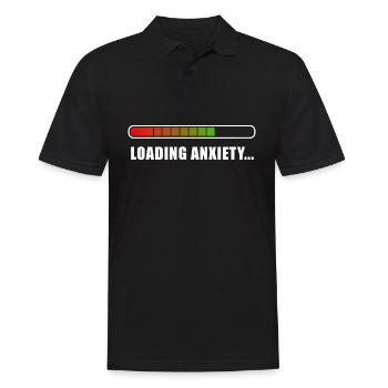 Loading Anxiety... - Men's Polo Shirt - black - Front - Kai (181cm)