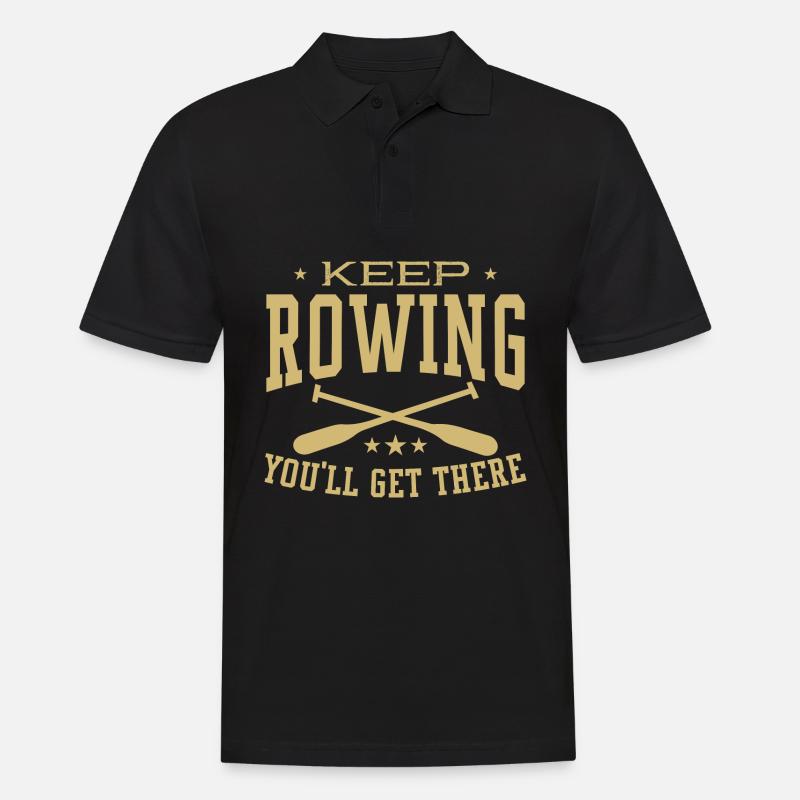 Bateau à rames - Polo Homme - noir