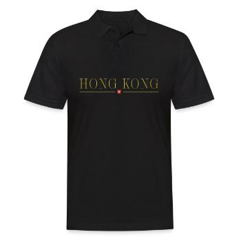 Ich liebe Honkong, Stil Design T-Shirt - Männer Poloshirt - Schwarz - Vorne - Kai (181cm)