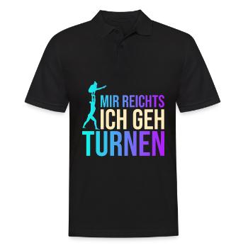 Mir Reichts Ich Geh Turnen Handstand Trainer Turn - Männer Poloshirt - Schwarz - Vorne - Kai (181cm)