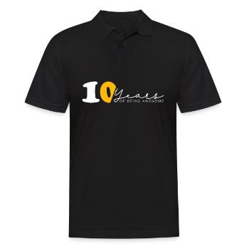 Jahrgang 2014 Lustig 10 Jahre Bday Männer Frauen - Männer Poloshirt - Schwarz - Vorne - Kai (181cm)