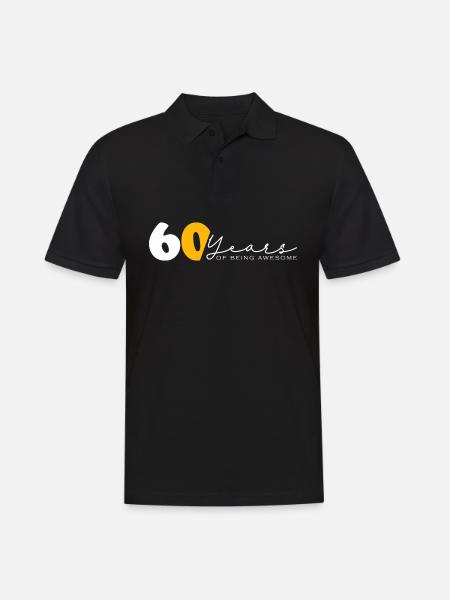 Vintage 1964 Rolig 60 år gammal Bday Män Kvinnor - Pikétröja herr - svart