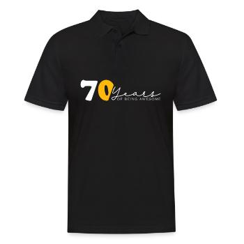 Vintage 1954 Funny 70 Year Old Bday Men Women - Men's Polo Shirt - black - Front - Kai (181cm)