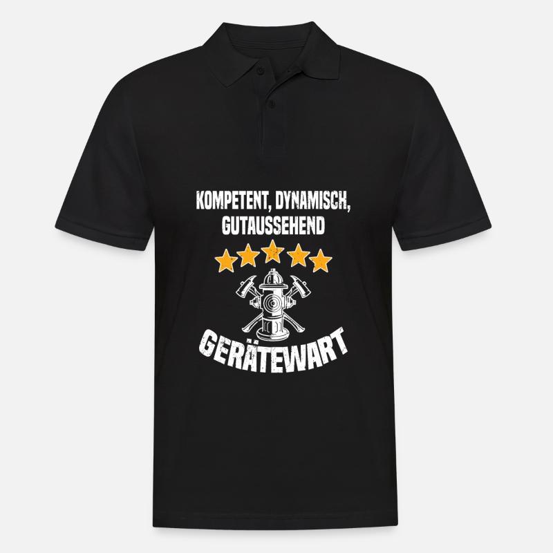 Kompetent, Dynamisch, Gutaussehend Gerätewart - Männer Poloshirt - Schwarz