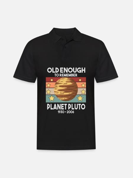 Pluto Vintage Planet Pluto Pluto Day Pluto Day - Men's Polo Shirt - black